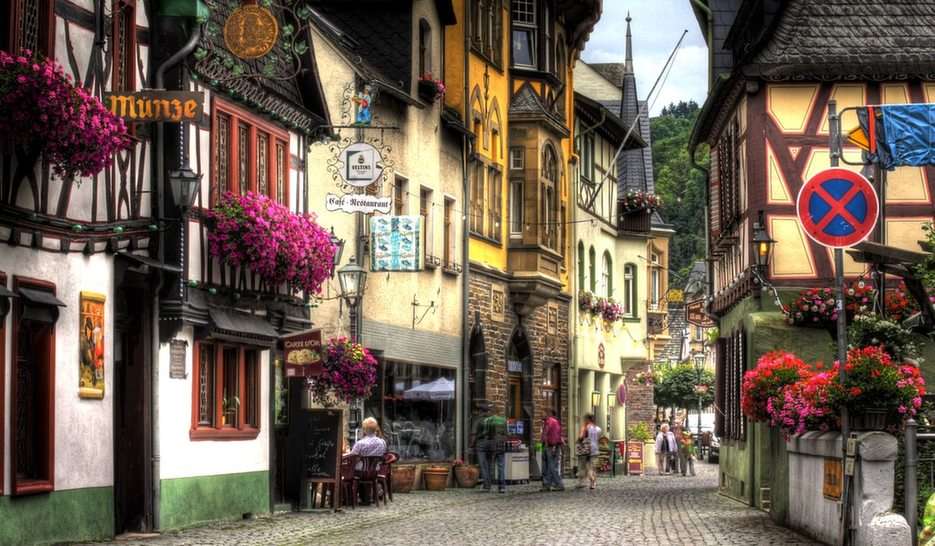 Bacharach-Németország puzzle online fotóról