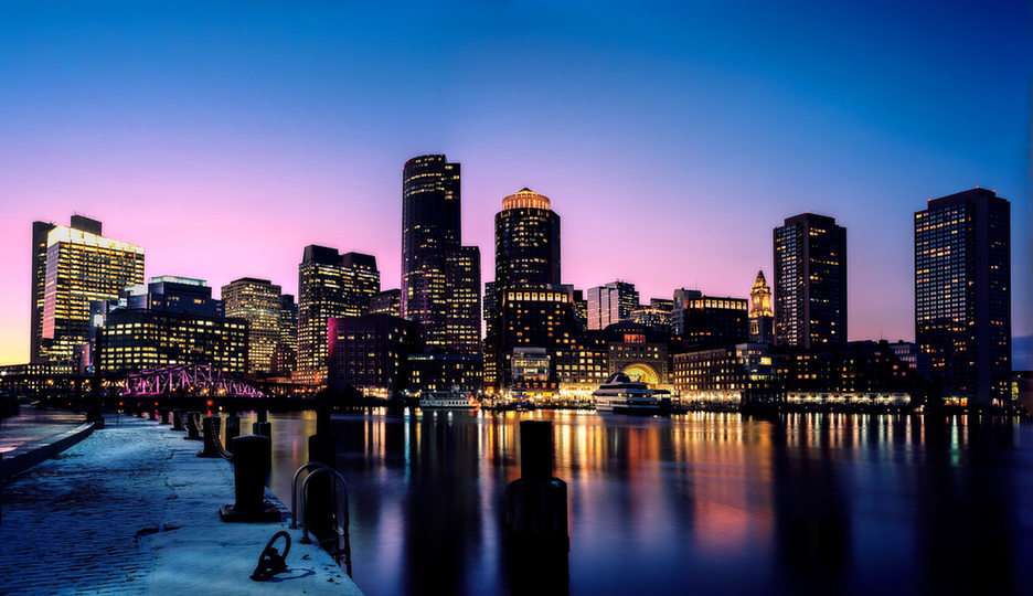 Boston pussel online från foto