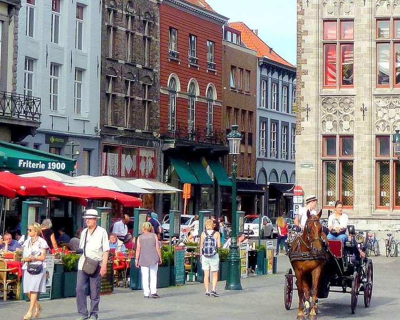 Bruges- o zi de vară puzzle online din fotografie