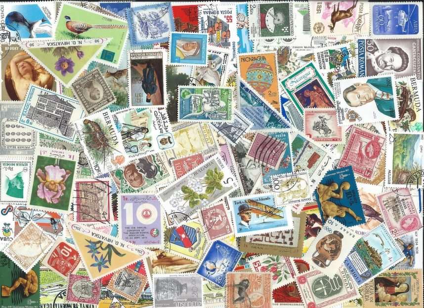postzegels puzzel online van foto