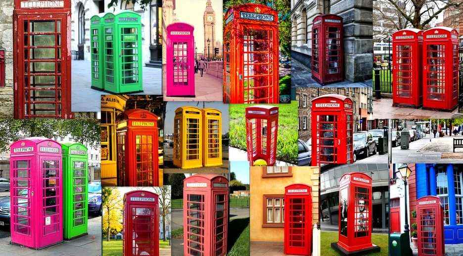 London booths ... puzzle online from photo