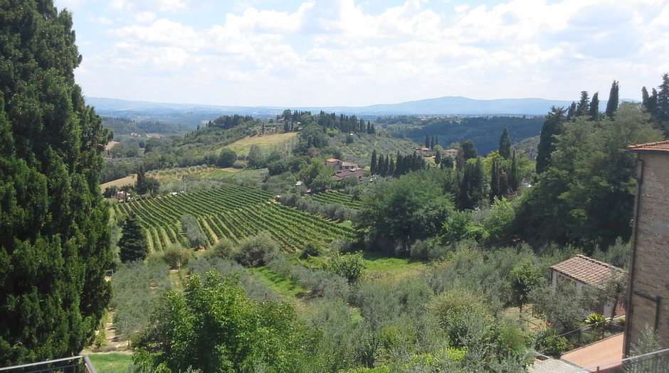 Tuscan hills puzzle online from photo