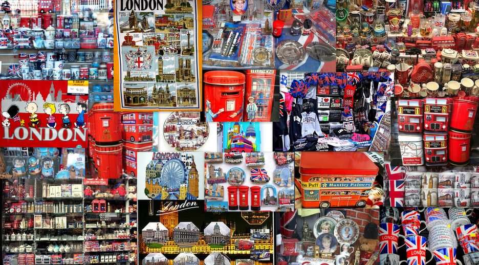 Londýn - suvenýry puzzle online z fotografie