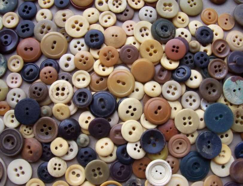 Vintage Buttons puzzle online from photo
