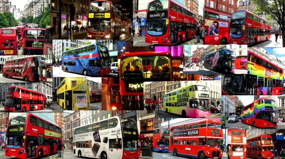Autobuses de Londres rompecabezas en línea