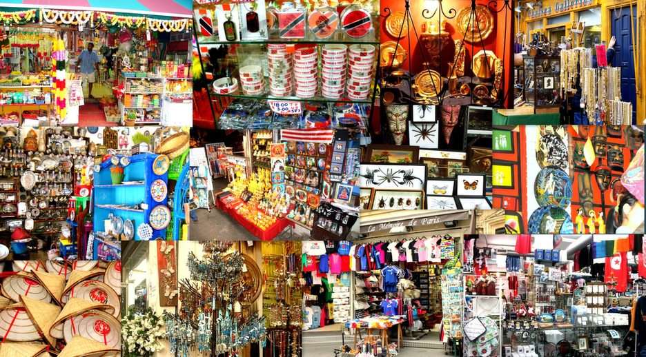 Lojas com souvenirs puzzle online
