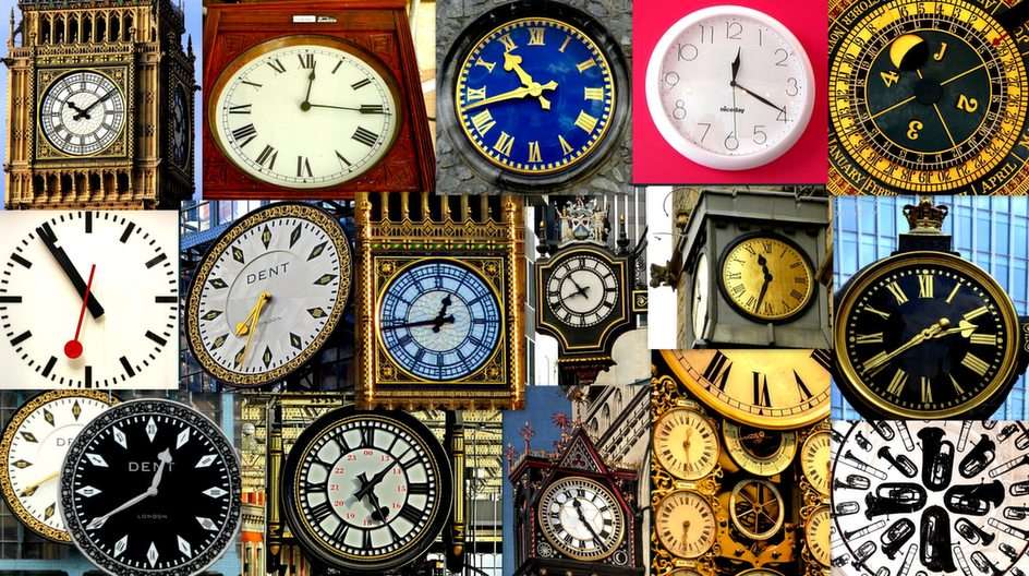 Londoner Uhren Puzzle vom Foto