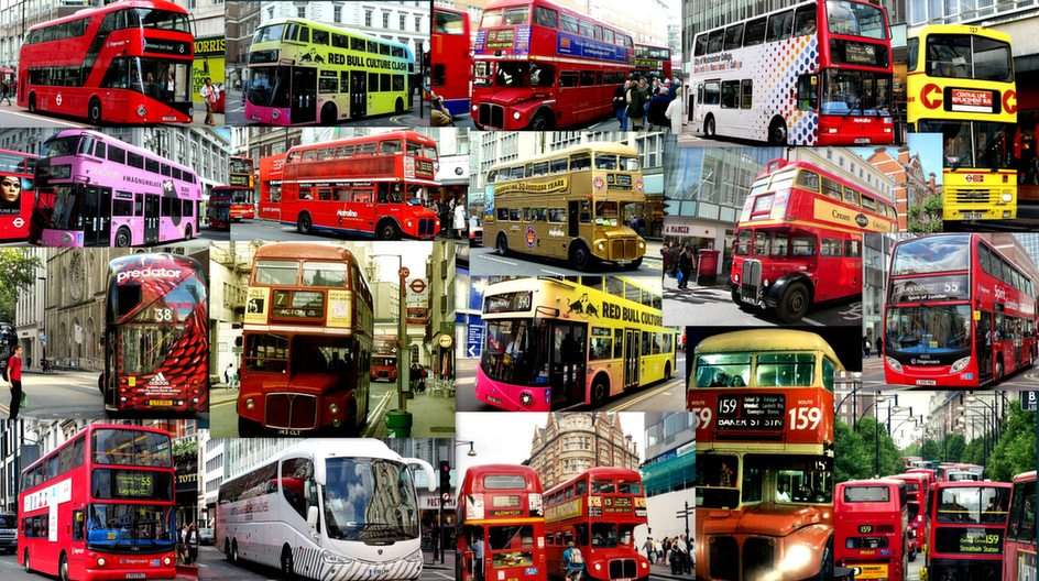 Londoner Busse 2 Online-Puzzle