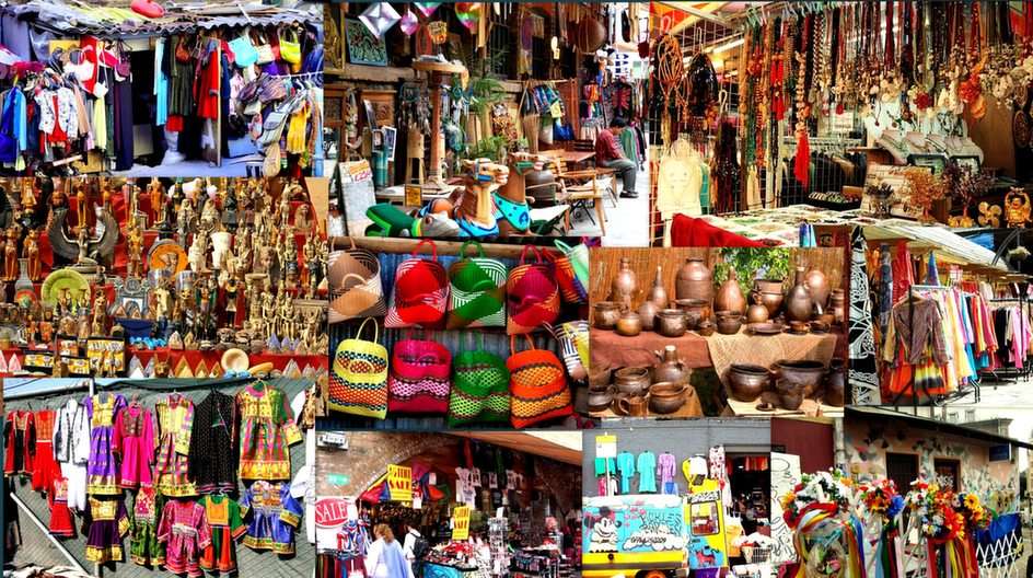 Exotic bazaars puzzle online from photo
