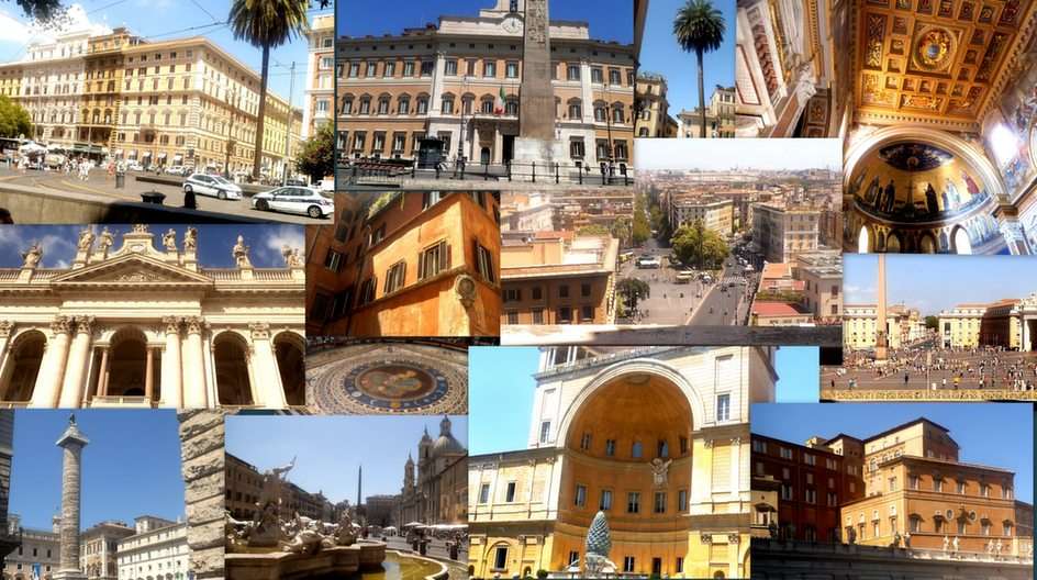 Róma-kollázs online puzzle