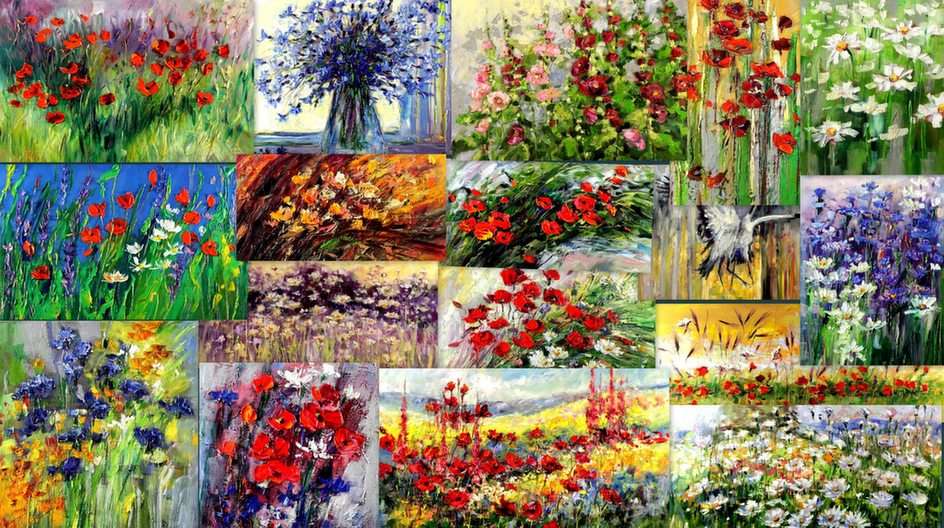 Collage floreale puzzle online