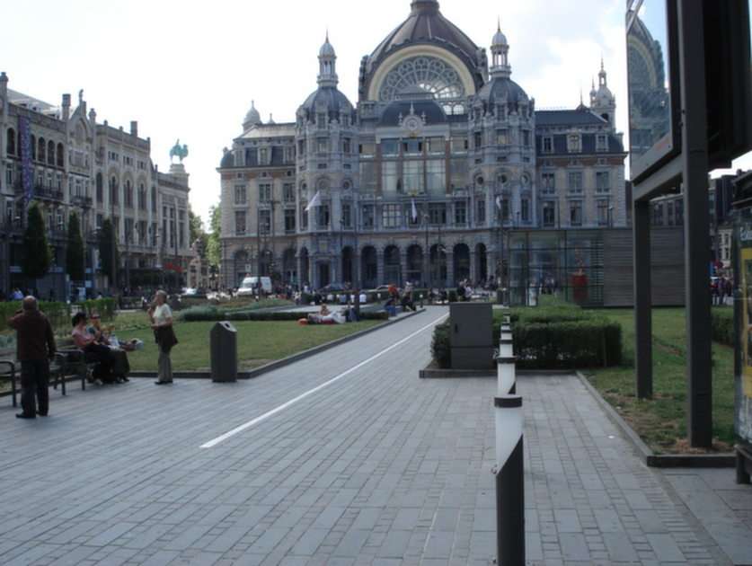 Antwerpen pályaudvara puzzle online fotóról