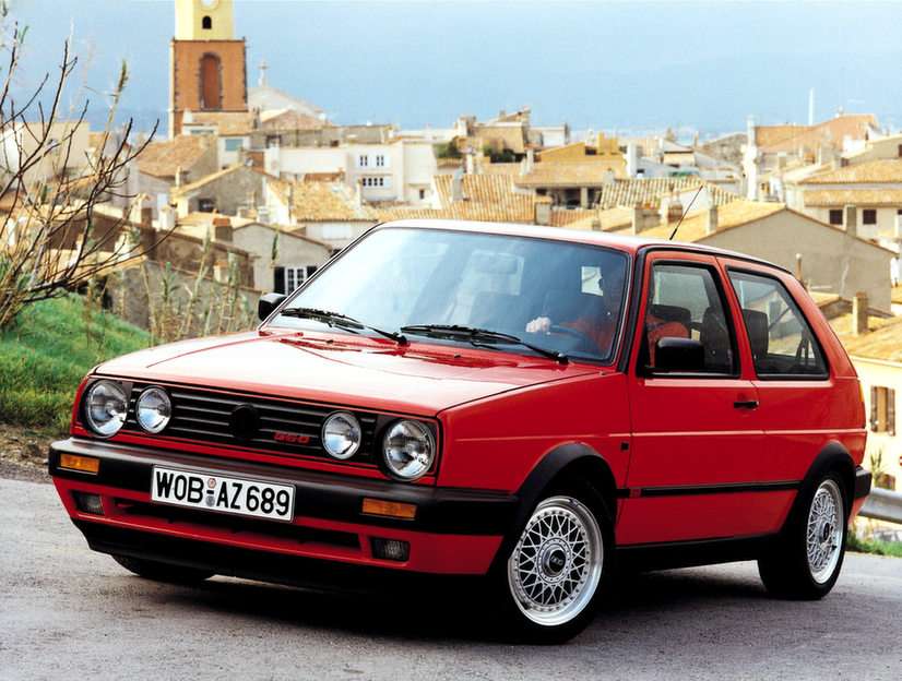 Golf mk2 puzzle online from photo