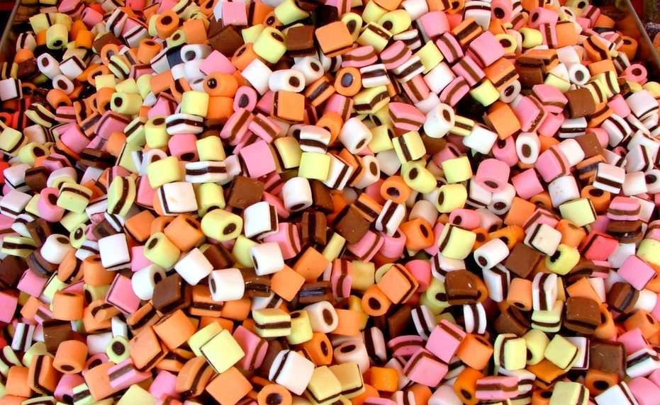 Licorice Allsorts puzzle online from photo