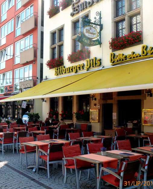 Kavárna v Kolíně nad Rýnem puzzle online z fotografie