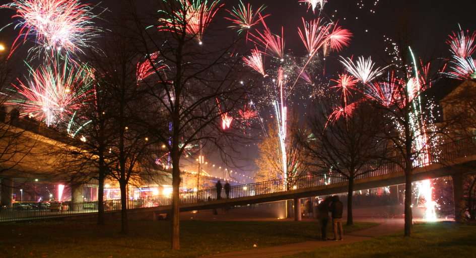 Πυροτεχνήματα Παραμονή Πρωτοχρονιάς 2016 παζλ online από φωτογραφία