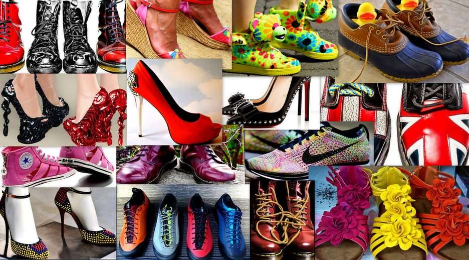 Scarpe, stivali, scarpe ... puzzle online