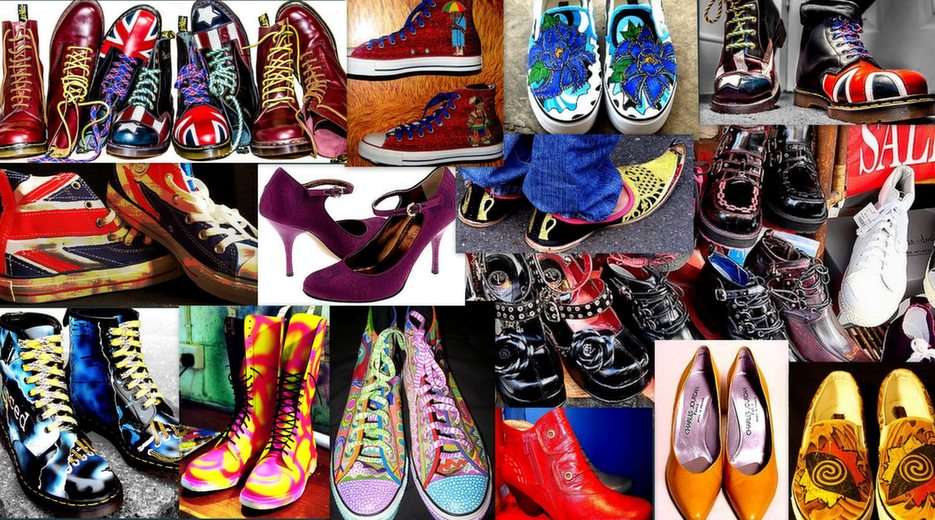 Skor, stövlar, skor ... pussel online från foto