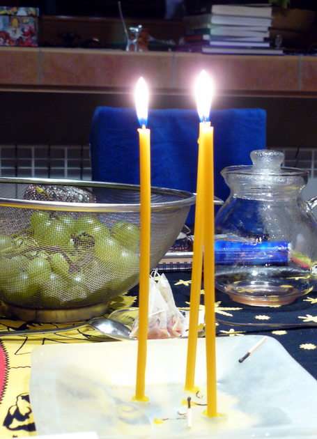 svíčky puzzle online z fotografie