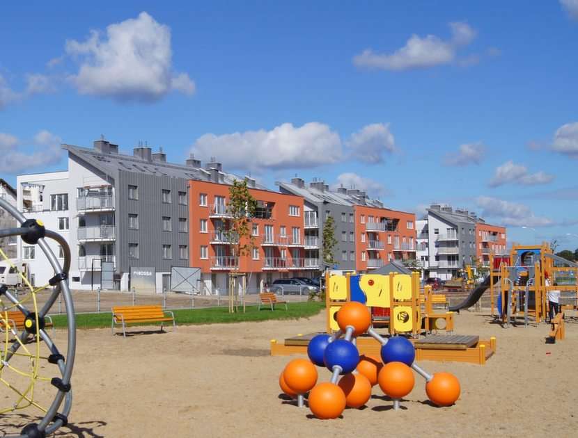 Wiczlino Housing Estate - Garden (GDYNIA) puzzle online from photo