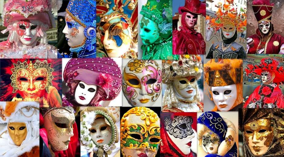 Venezianische Masken Online-Puzzle
