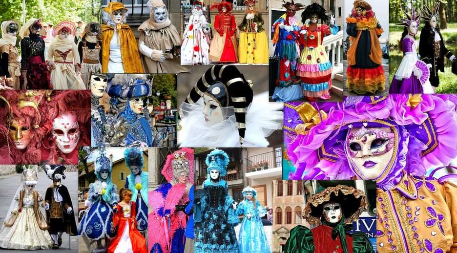 Velencei karnevál puzzle online fotóról