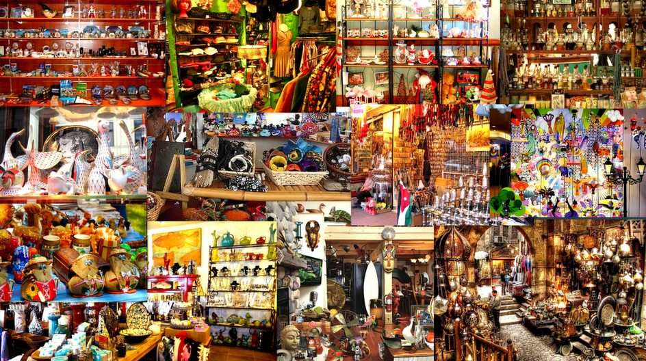 Lojas com souvenirs puzzle online