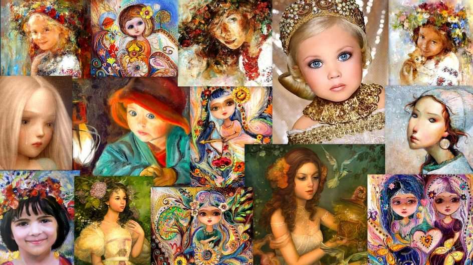 Children in painting online puzzle