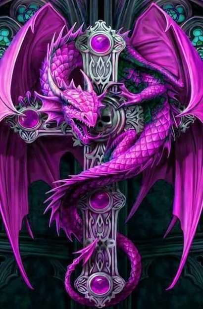 Dragon Cross puzzle online from photo