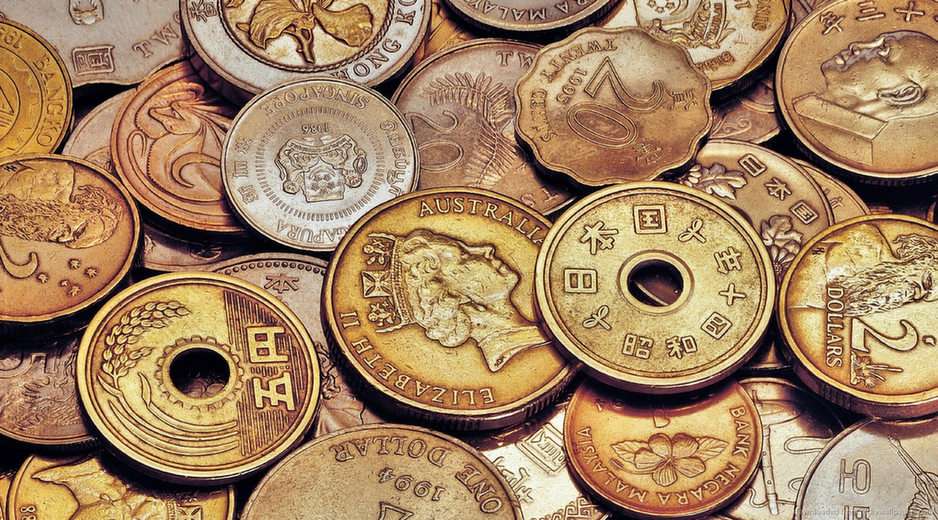 διάφορα παγκόσμια νομίσματα online παζλ