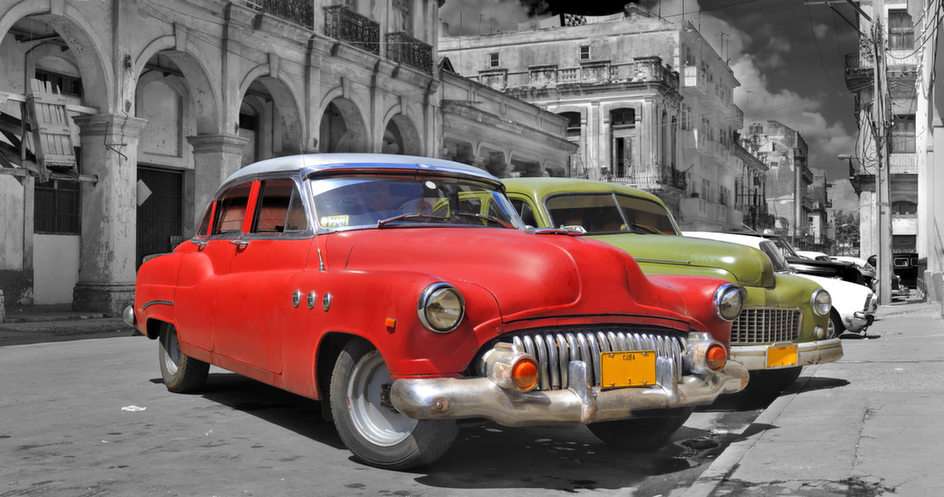 Havanna autók puzzle online fotóról