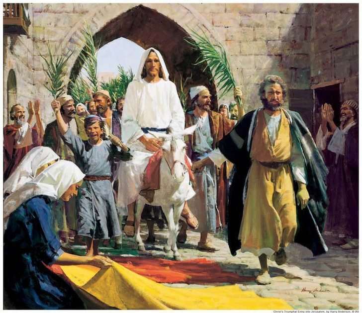 Palm Sunday puzzle online from photo