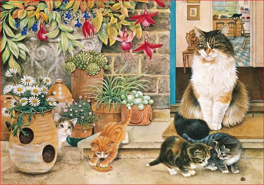Kitties puzzle online from photo