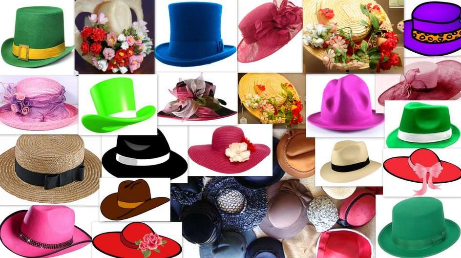 Hats puzzle online from photo