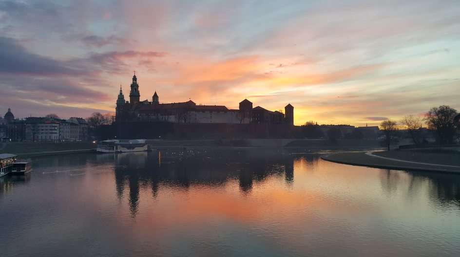 Wawel in the morning puzzle online from photo