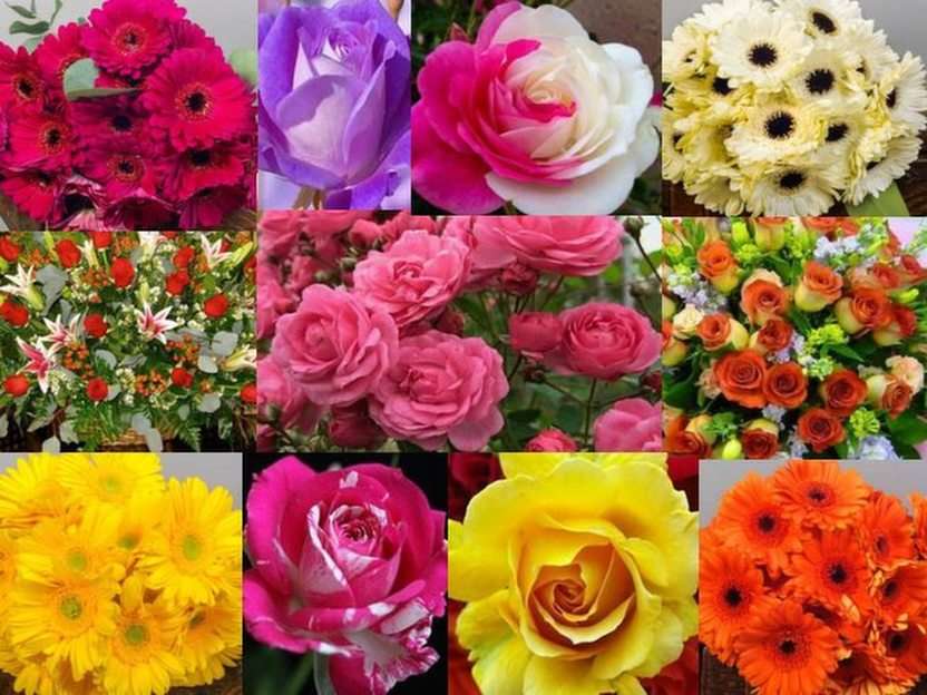Blommor pussel online från foto