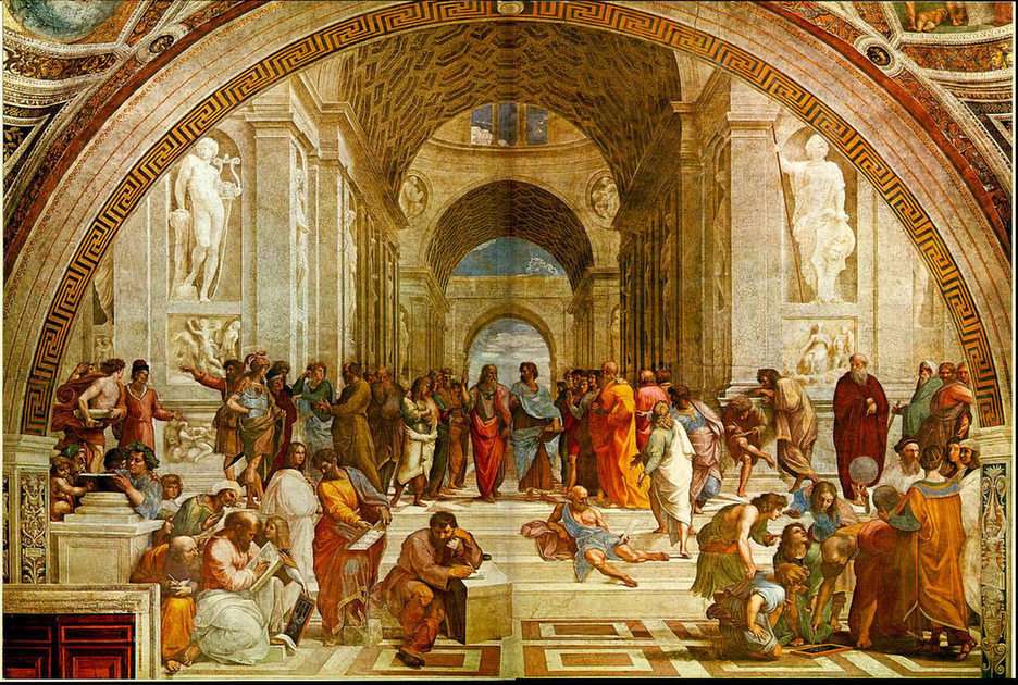 School of Athens puzzle online from photo