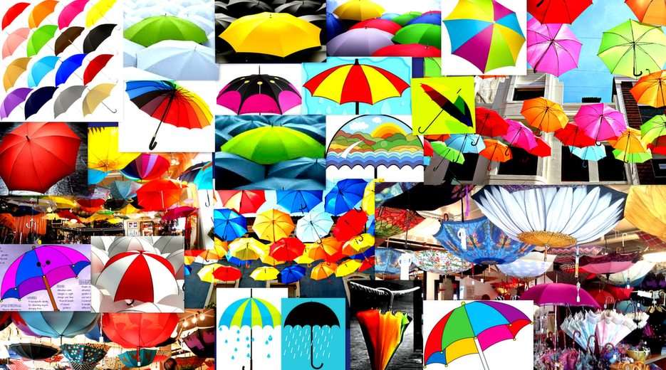 Umbrellas puzzle online from photo