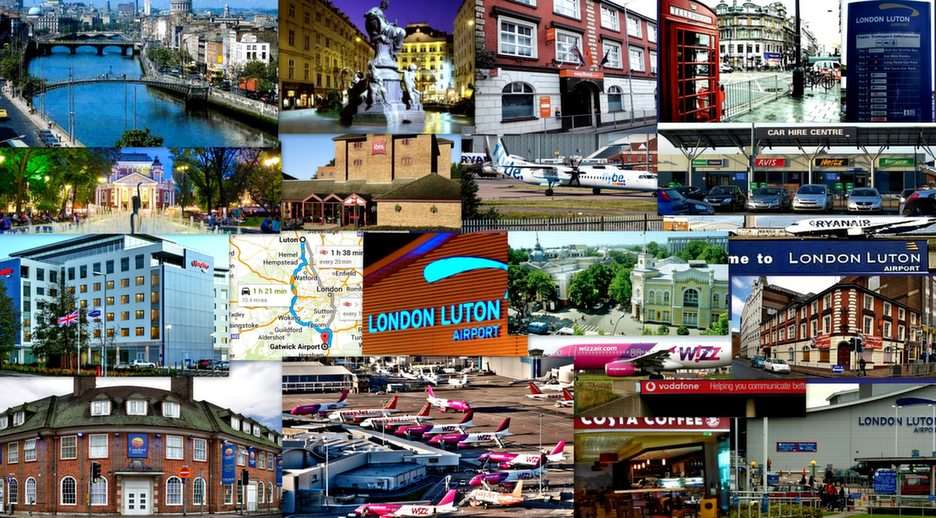 London-Luton pussel från foto