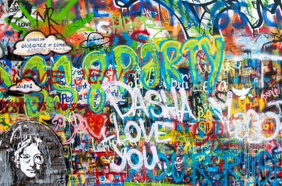 Τοίχος γκράφιτι παζλ online από φωτογραφία