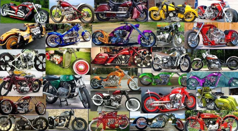Motorkerékpárok online puzzle