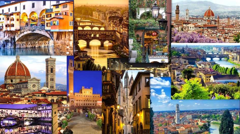 Florencie koláž online puzzle