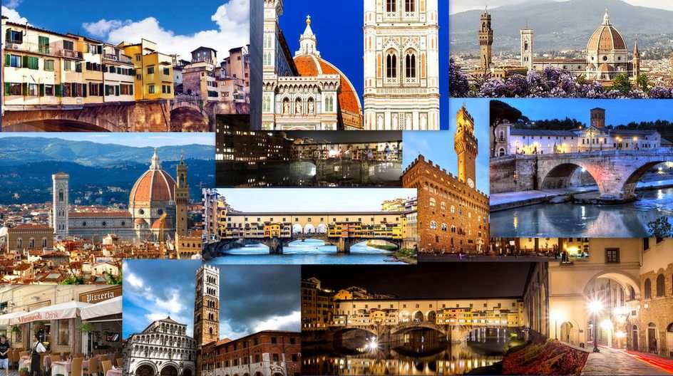 Флоренция-коллаж онлайн-пазл