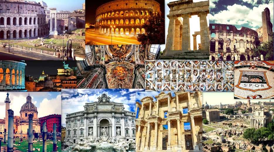 Roma-colaj puzzle online din fotografie