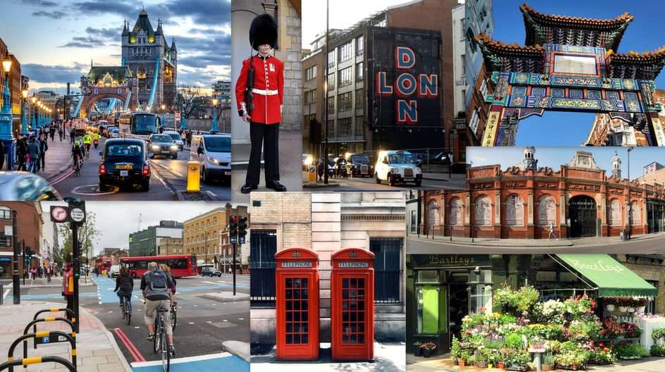 London collage Pussel online