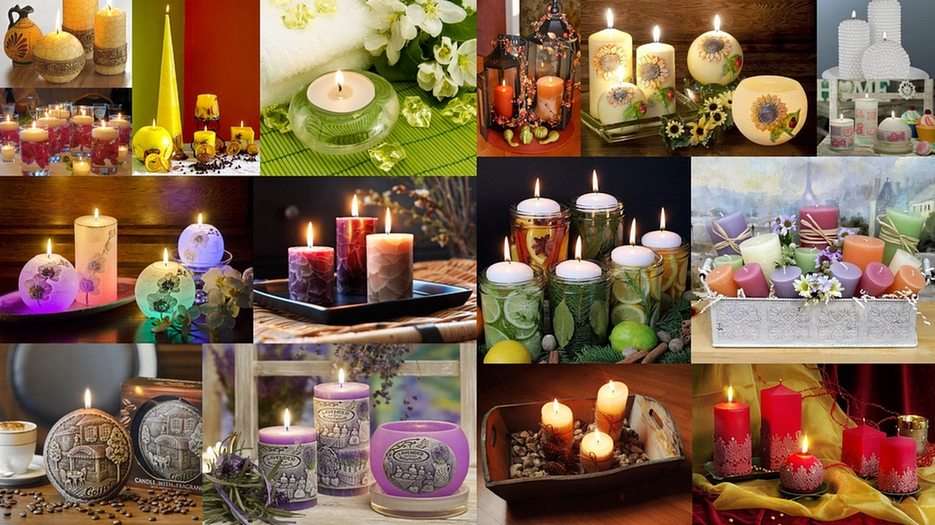 Lumânări decorative puzzle online