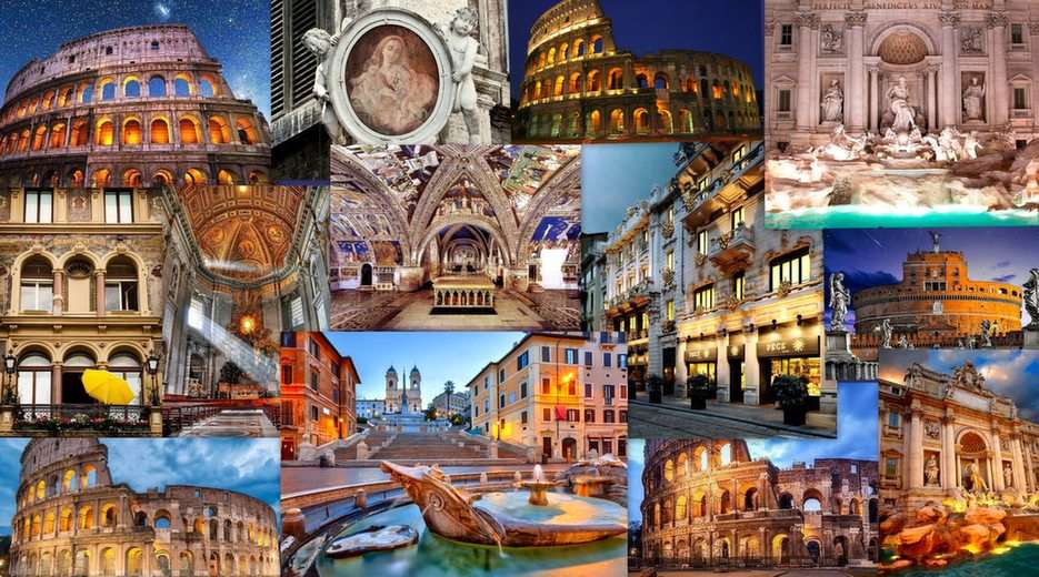 Roma-collage puzzle online a partir de foto