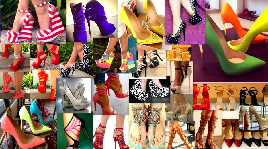 Shoes, boots, shoes ... puzzle online from photo