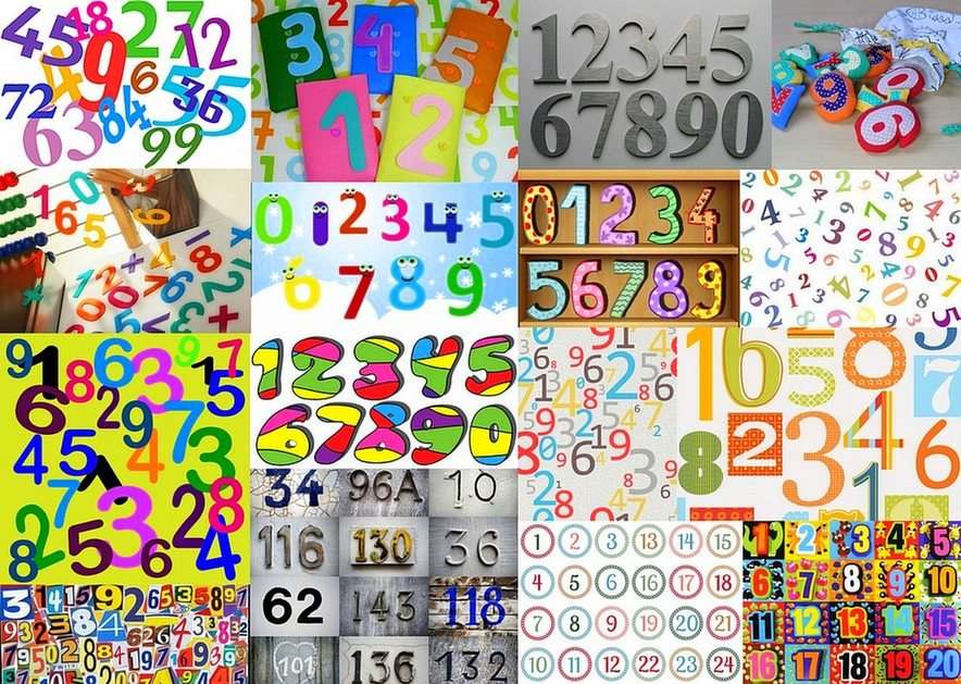 Numeri puzzle online