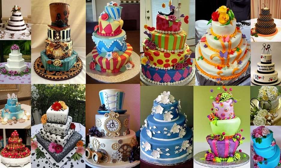 Cakes puzzle online from photo